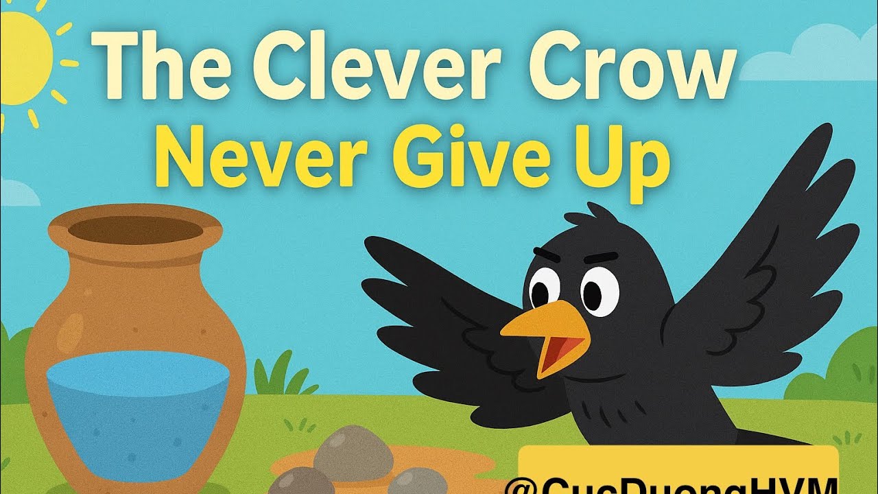 🐦 The Clever Crow | Moral Story for Kids to Think Smart  (3–11)