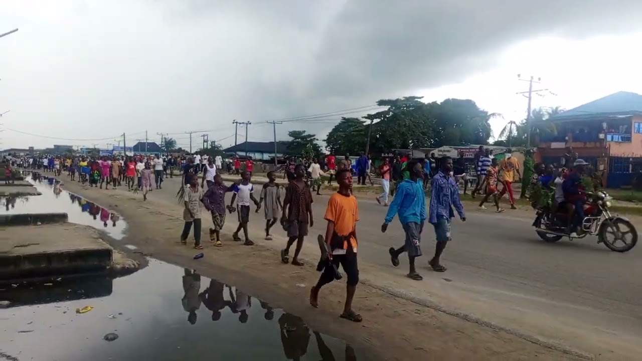 FIRST Day of Protest in Ughelli ,Delta State