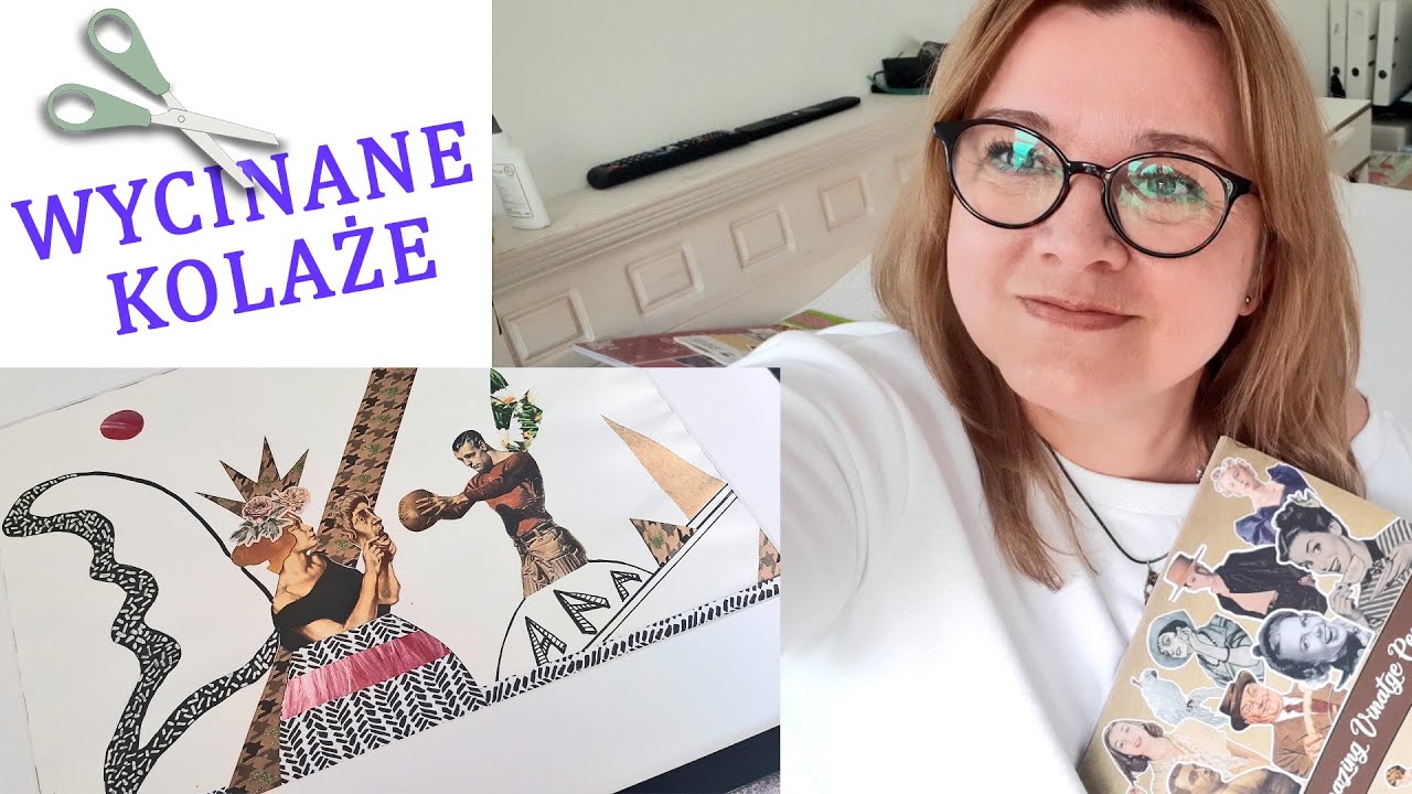 KOLAŻE Z PAPIERU - Jak zacząć? Co jest potrzebne? MÓJ PIERWSZY KOLAŻ :)
