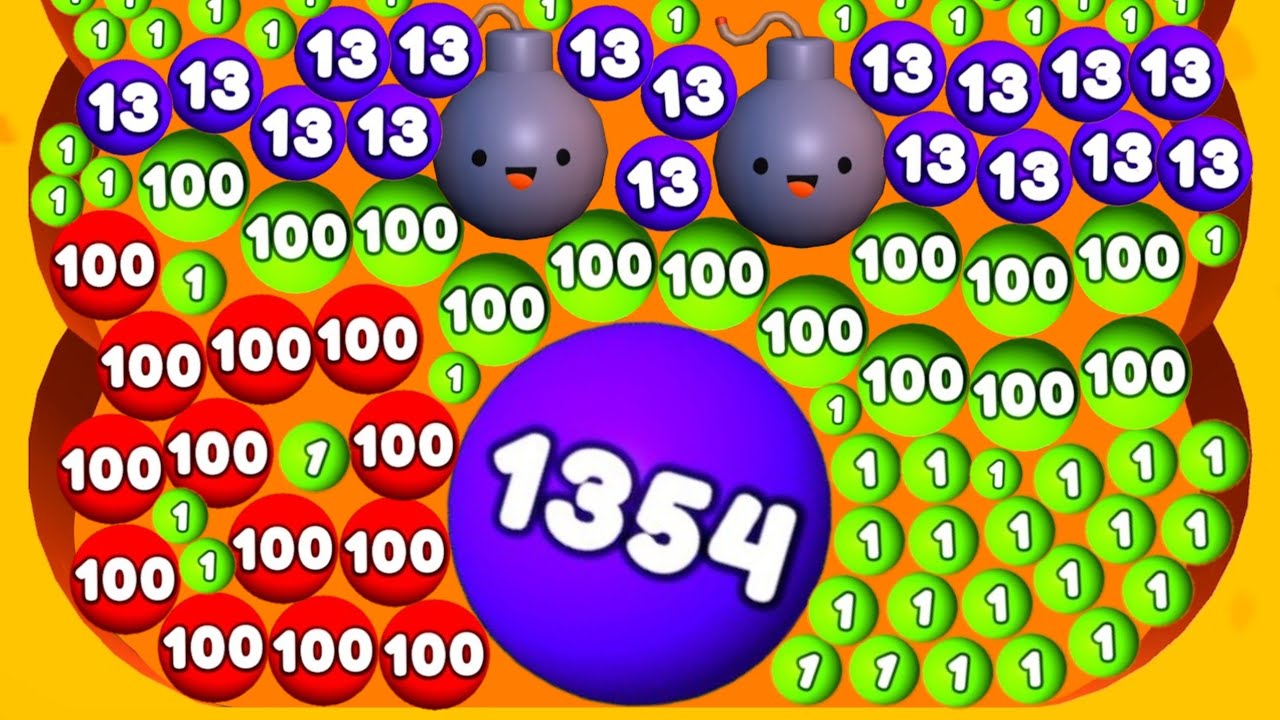 DIGS & BALLS - 2048 Sand Balls (Math Games, Dig 2048 Games) Satisfying Mobile Asmr Gameplay