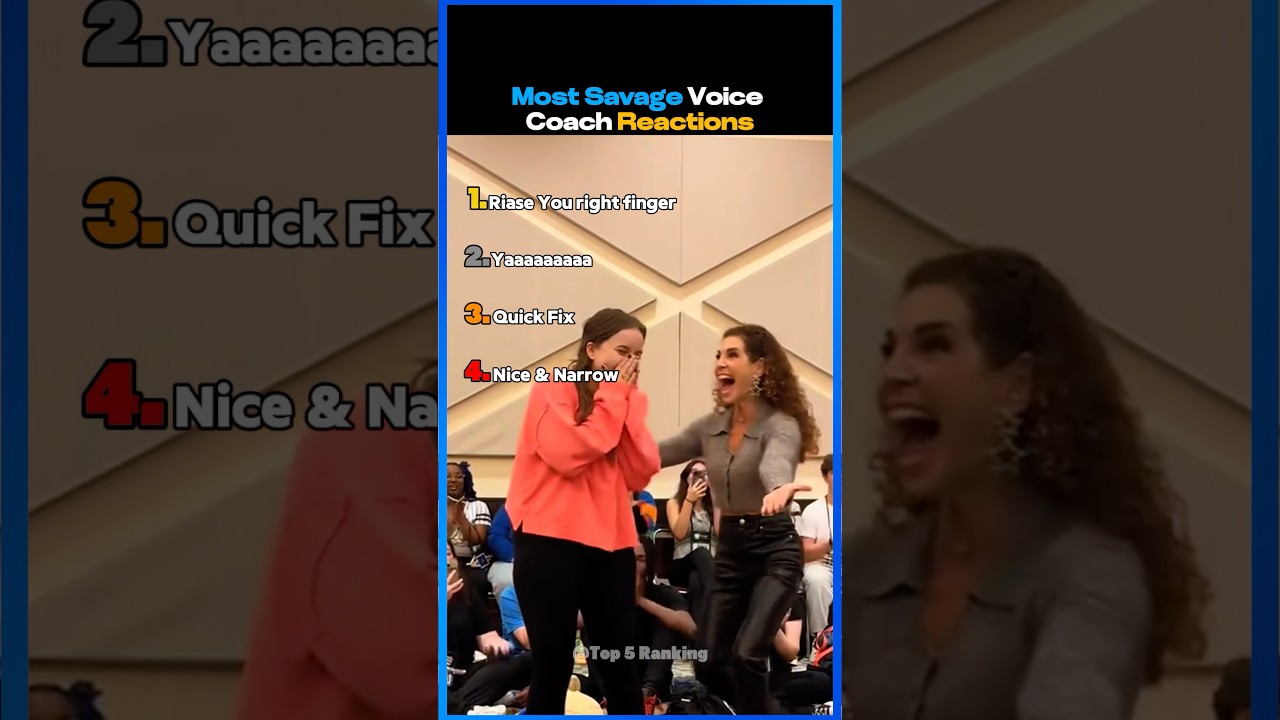 Most Savage Voice Coach Reactions #shorts #singing #singingcoach