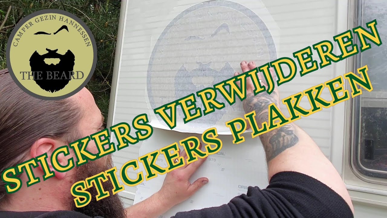 VLOG #7 Stickers verwijderen en plakken van en op de camper