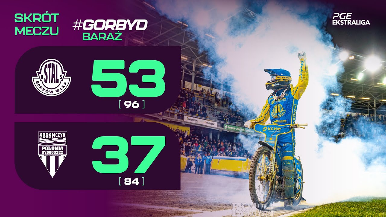 Speedway. Żużel. Mecz: Bezbłędny Paluch ratuje Stalowc&oacute;w (skr&oacute;t #GORBYD 53:37 05.10.2025)