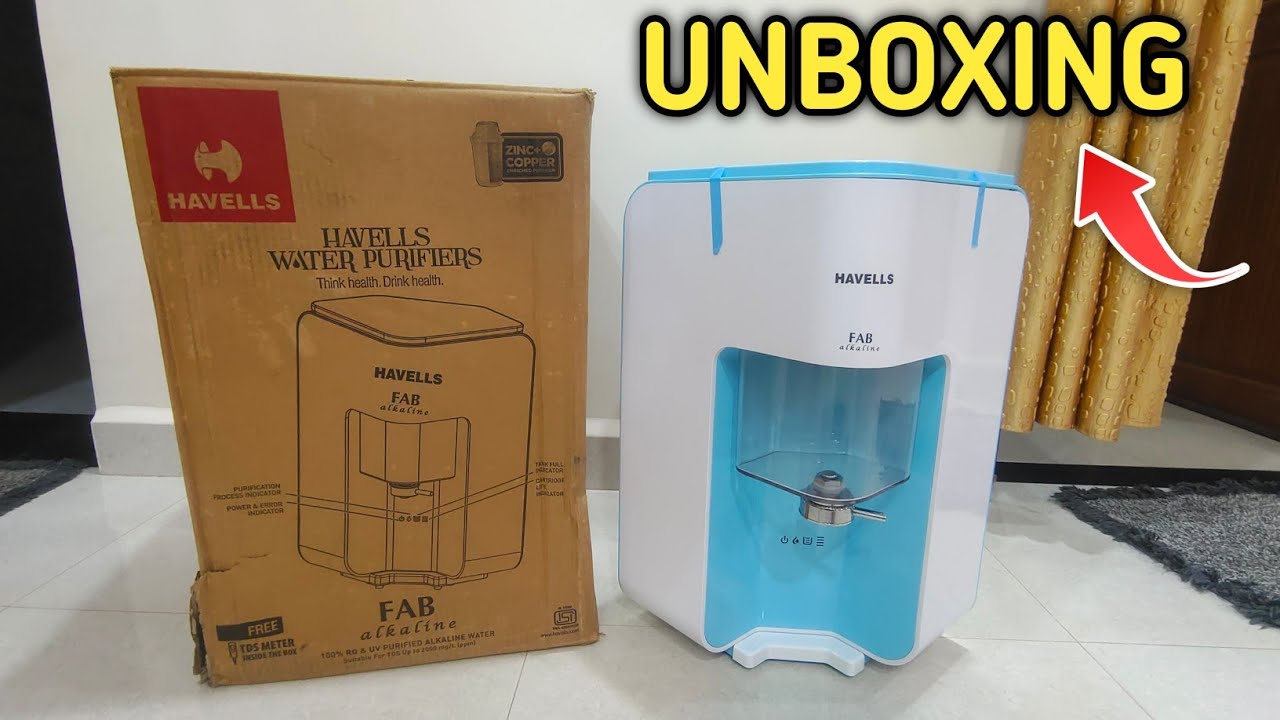Havells Fab Alkaline RO + UV Water Purifier | UNBOXING | Best Alkaline Water Purifier
