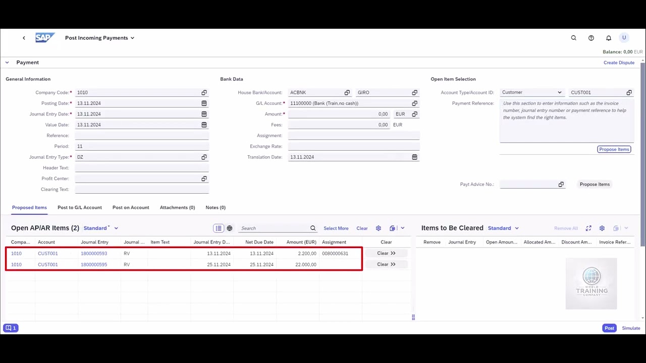 7.11 Financial Accounting & Controlling &ndash; Accounts Receivable (SAP S/4HANA)