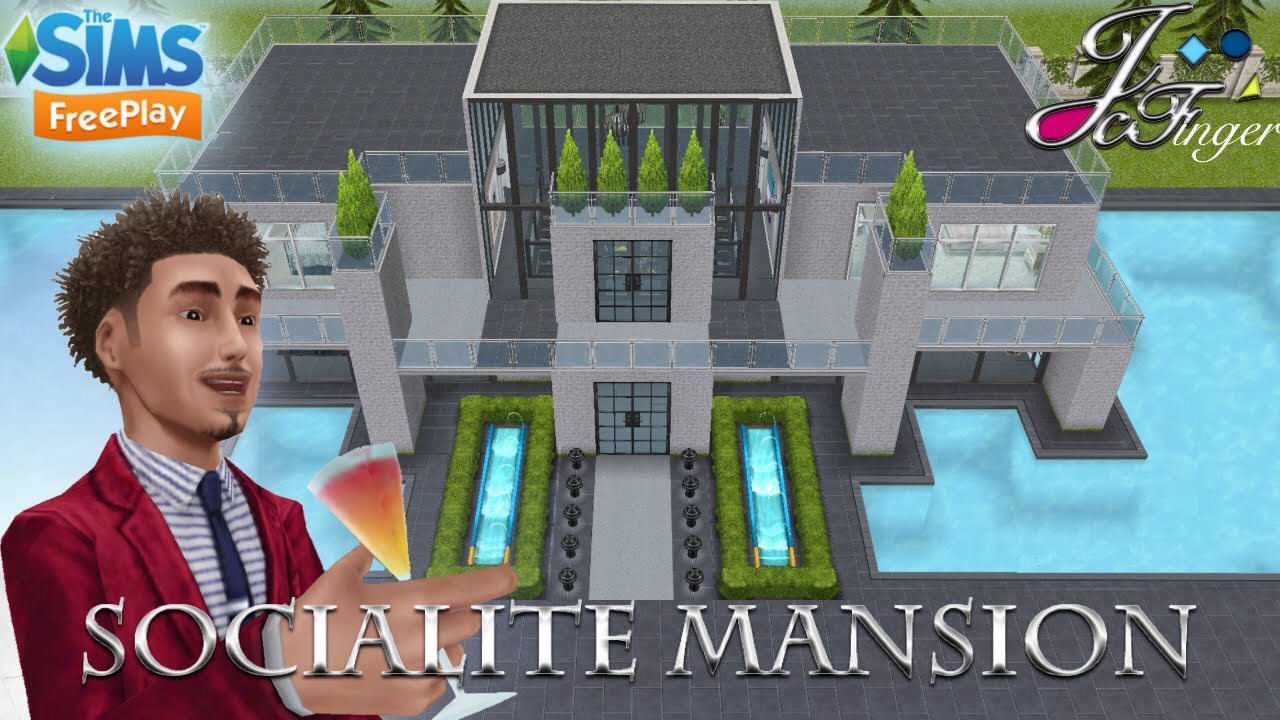 The Sims FreePlay 🍷🏛|  SOCIALITE MANSION. Designed by Joy