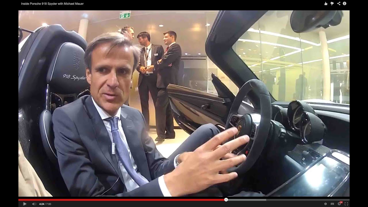 Inside Porsche 918 Spyder with Michael Mauer