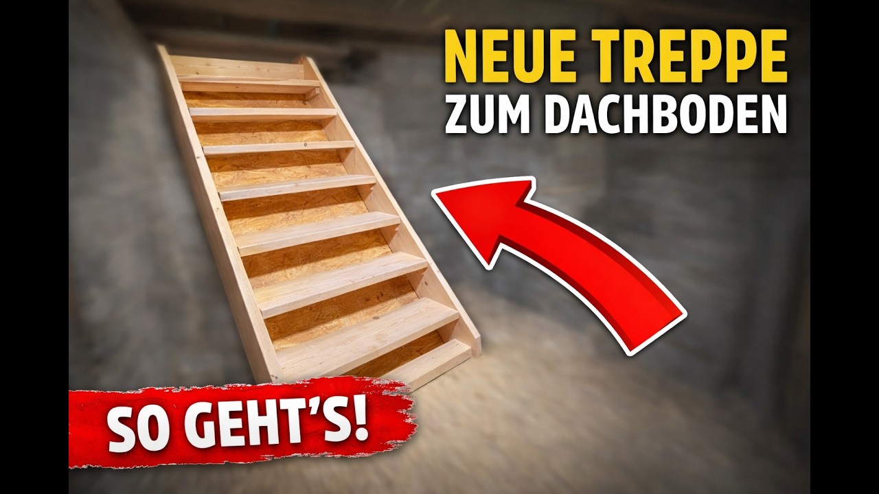 Simple & stabile Holztreppe – einfach selber bauen!