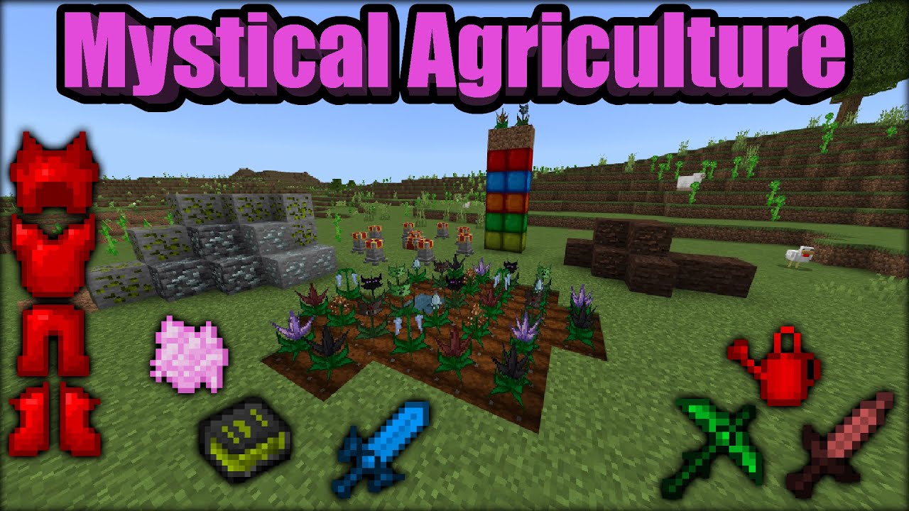 Mystical Agriculture Addon Minecraft PE (MCPE) Bedrock Edition Mod