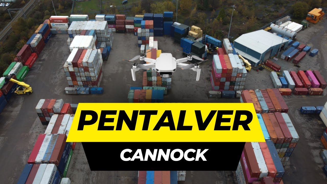 Pentalver Cannock Drone Footage - Container Logistics