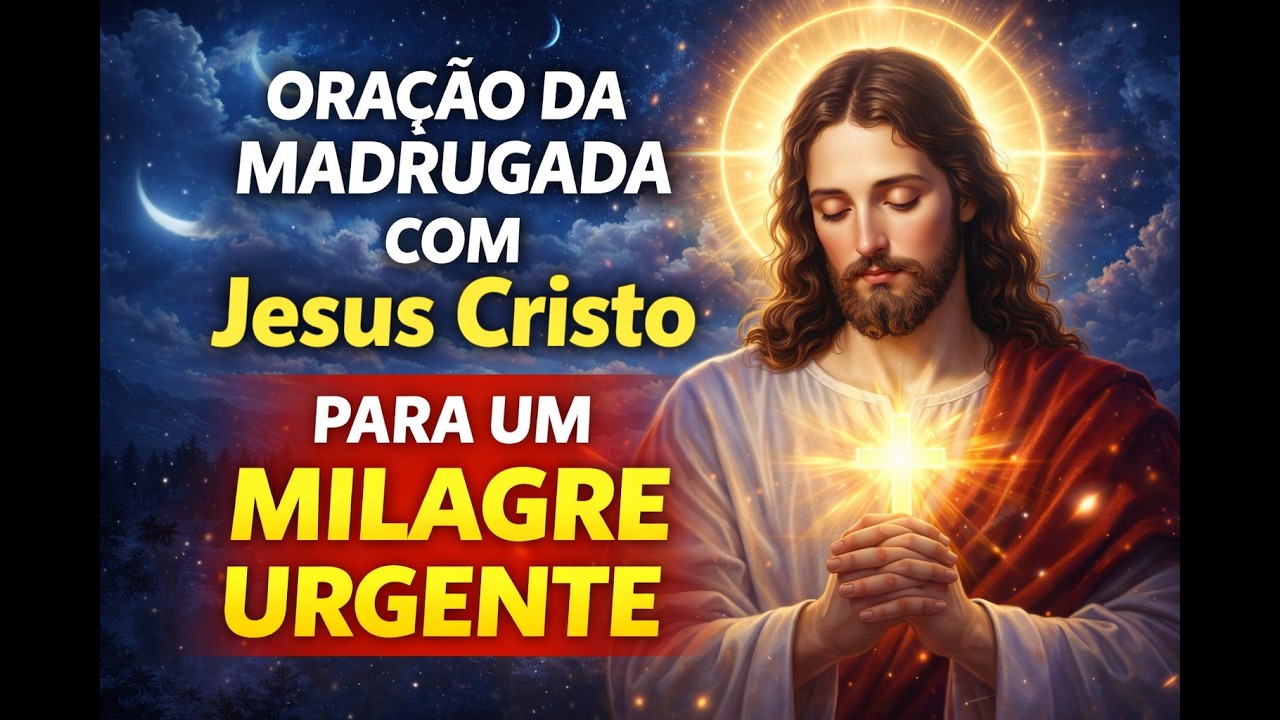 ORAÇÃO DA MADRUGADA MUITO FORTE COM JESUS CRISTO PARA MILAGRE URGENTE