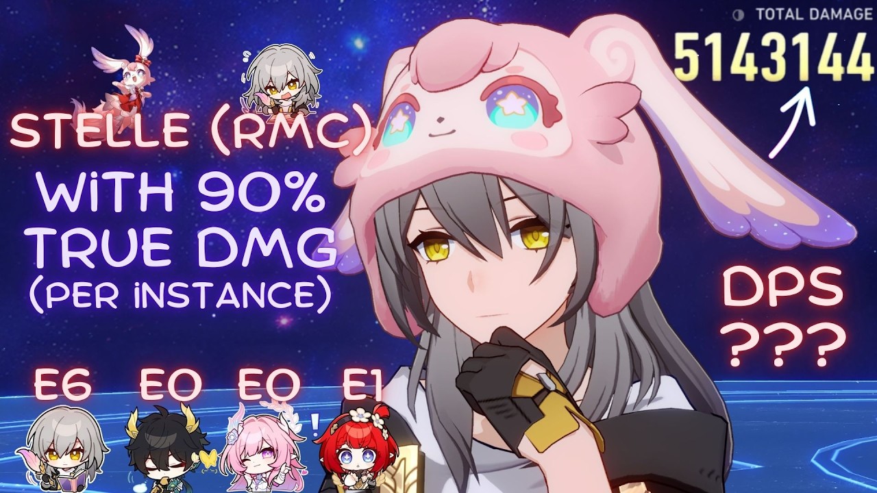 Stelle (RMC) 🦝 is now a Main DPS with 90% TruE DMG ~