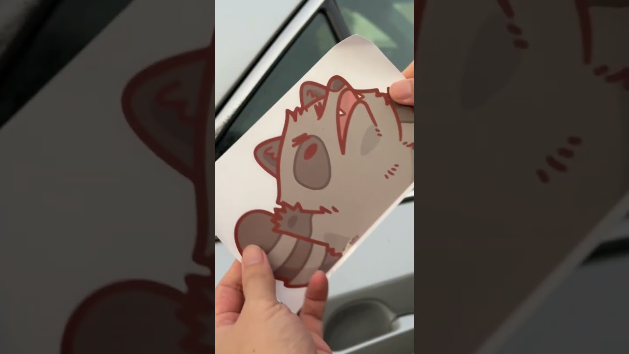How to apply a large sticker without any bubbles or wrinkles #stickershop #sticker