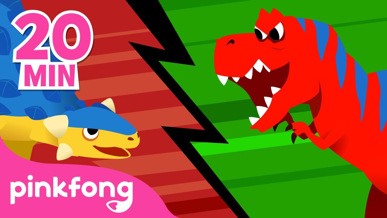 Anquilosaurio y muchas más | Canciones y Cuentos de Dinosaurios | +Recopilación | Pinkfong