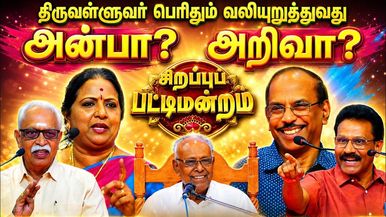 அன்பா?❤️ அறிவா?🧠 | சிறப்பு பட்டிமன்றம் 2026 | சாலமன் பாப்பையா பட்டிமன்றம்