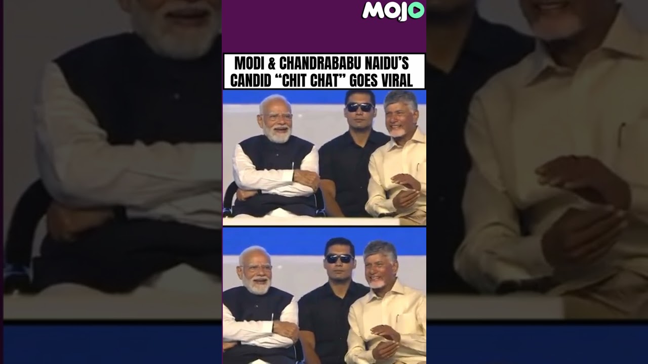 #WartoZobaczyć Szczery moment Modiego i Chandrababu Naidu #viral #bjp #nda