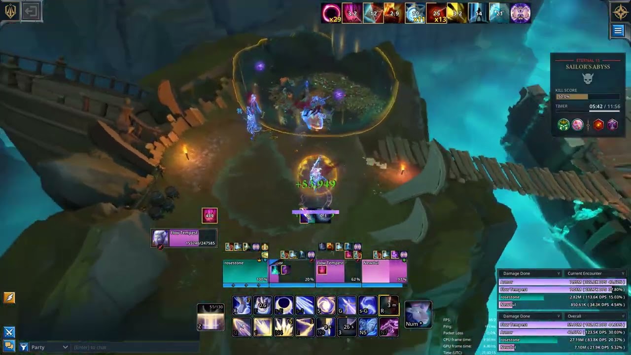 FELLOWSHIP ELARION DPS SAILOR'S ABYSS ETERNAL 15 317 ILVL 400k+ DPS PULL