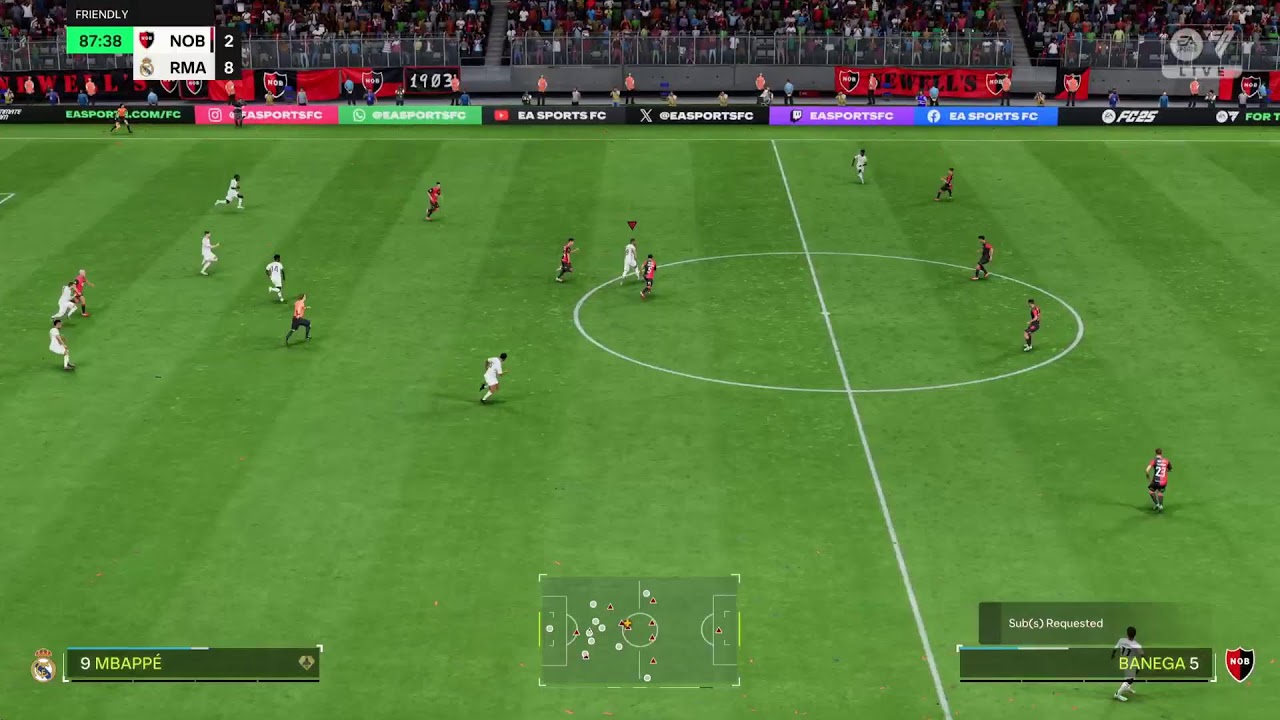 Real Madrid VS Newell's Gameplay FC25 PS5