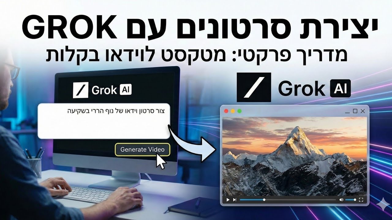 הכירו את Grok: איך ליצור סרטוני AI מדהימים בחינם (מדריך טכני)