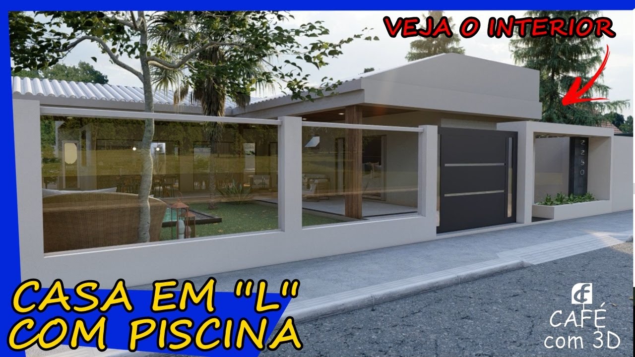 015c |Casa em ''L'', moderna e aconchegante | COM ÁREA DE LAZER E PISCINA |