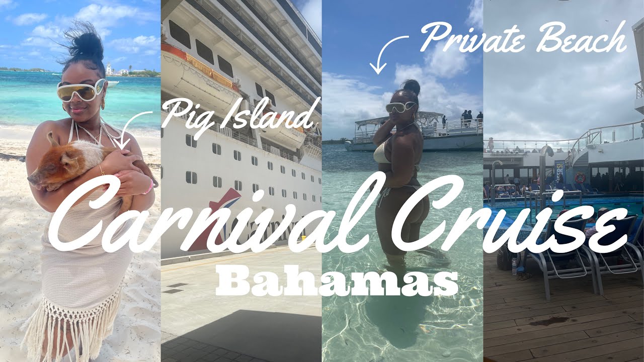 SPRING BREAK TRAVEL VLOG | CARNIVAL CRUISE LINE| CARNIVAL LIBERTY 2024 | Nassau Bahamas + Pig Island