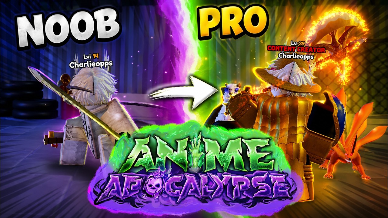 Я прошёл путь от новичка до профессионала в Roblox Anime Apocalypse...