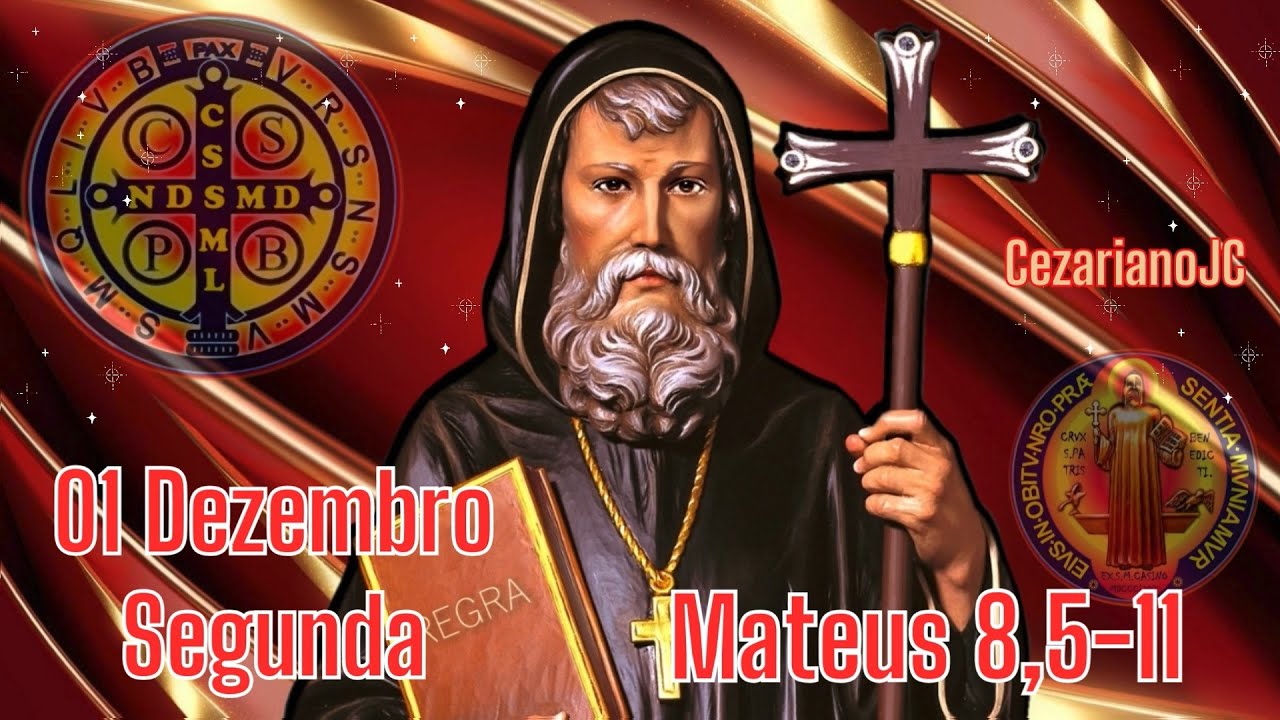EVANGELHO DO DIA 01 DE DEZEMBRO 2025 - SEGUNDA - MATEUS 8,5-11