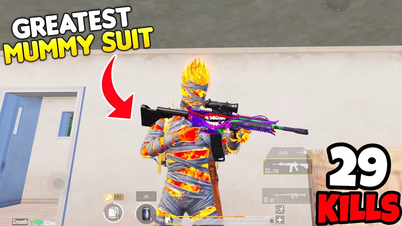 This is Why I Always Steal This Fire Mummy X-Suit in BGMI &bull; (29 KILLS) &bull; BGMI Gameplay
