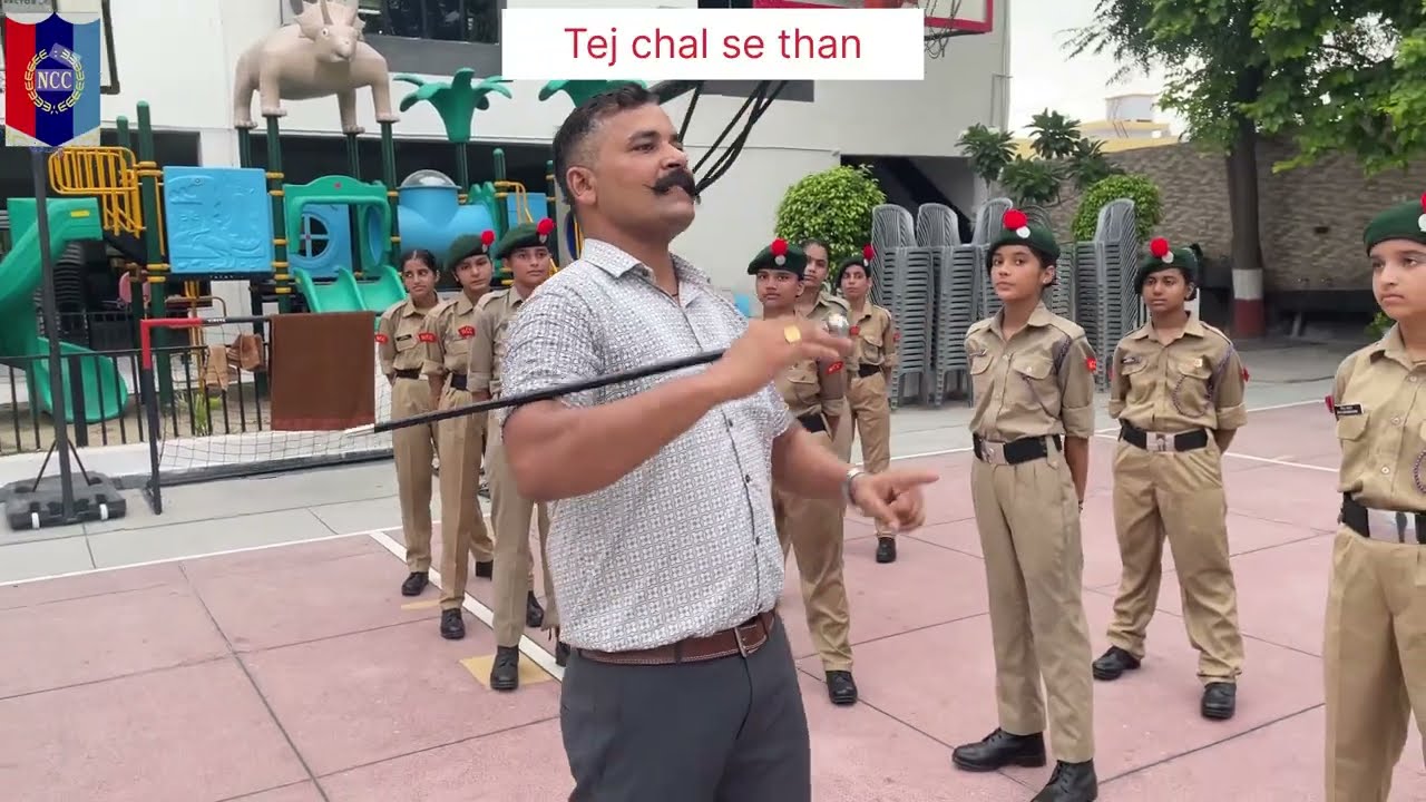 Tej chal aur tham sikhe || Basic drill || Army  Drillinstructor 🇮🇳🫡 #ncc #video #trending #drill