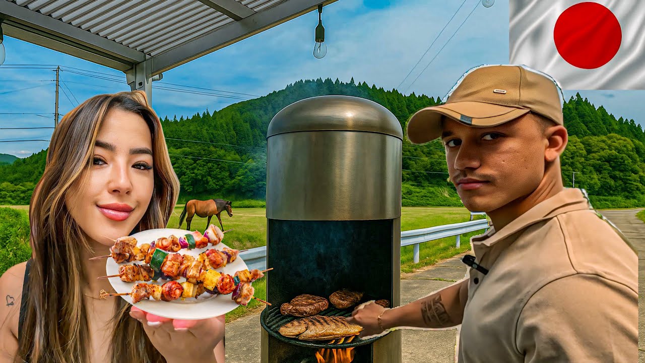 Churrasco no Interior do Japão com Brasileiros