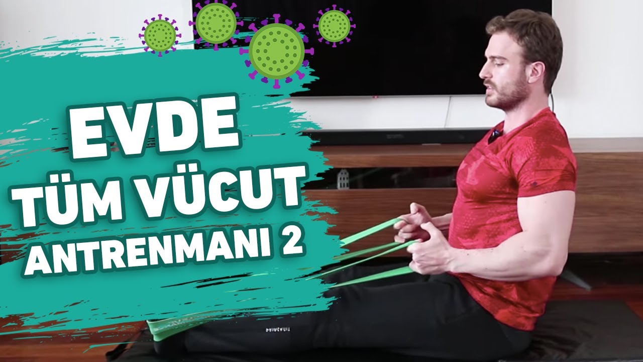 EVDE TÜM VÜCUT ANTRENMANI 2 | BİR ÇİFT DUMBBELL VE LASTİKLE EVDE KAS GELİŞTİRİN