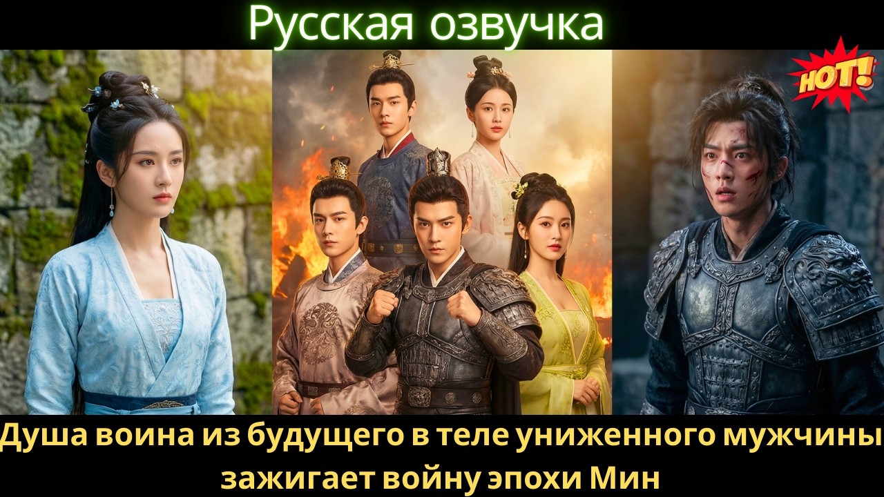 Душа воина из будущего в теле униженного мужчины зажигает войну эпохи Мин #дорама
