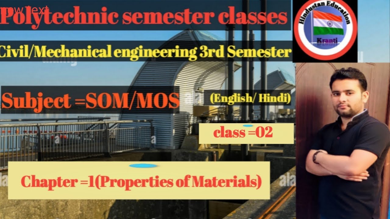 SOM/MOS//chapter 01//class 02//Polytechnic 3rd semester classes Civil and Mechanical engineering