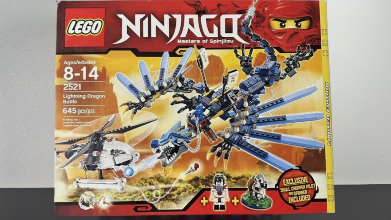Lego Ninjago Lightning Dragon Battle Review!!! Lego set 2521!