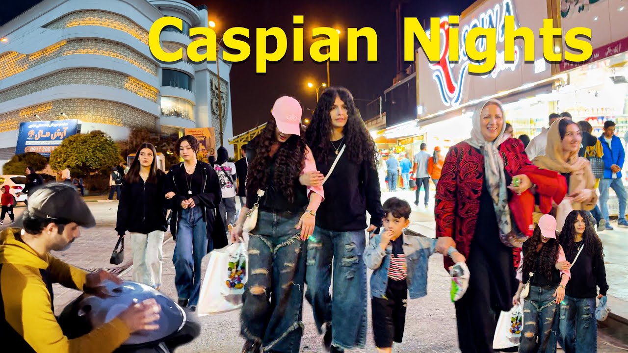 A Lively Night in Anzali Free Zone | Shopping & Seaside Excitement
