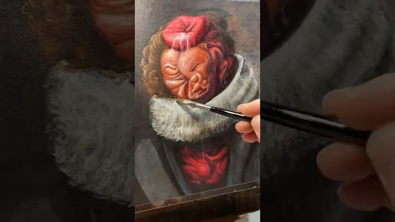 Acrylic painting process 