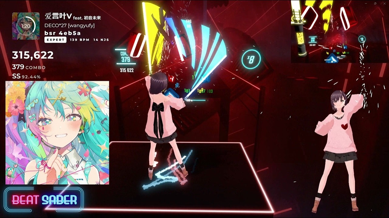 [BEAT SABER]  愛言葉V - 初音ミク