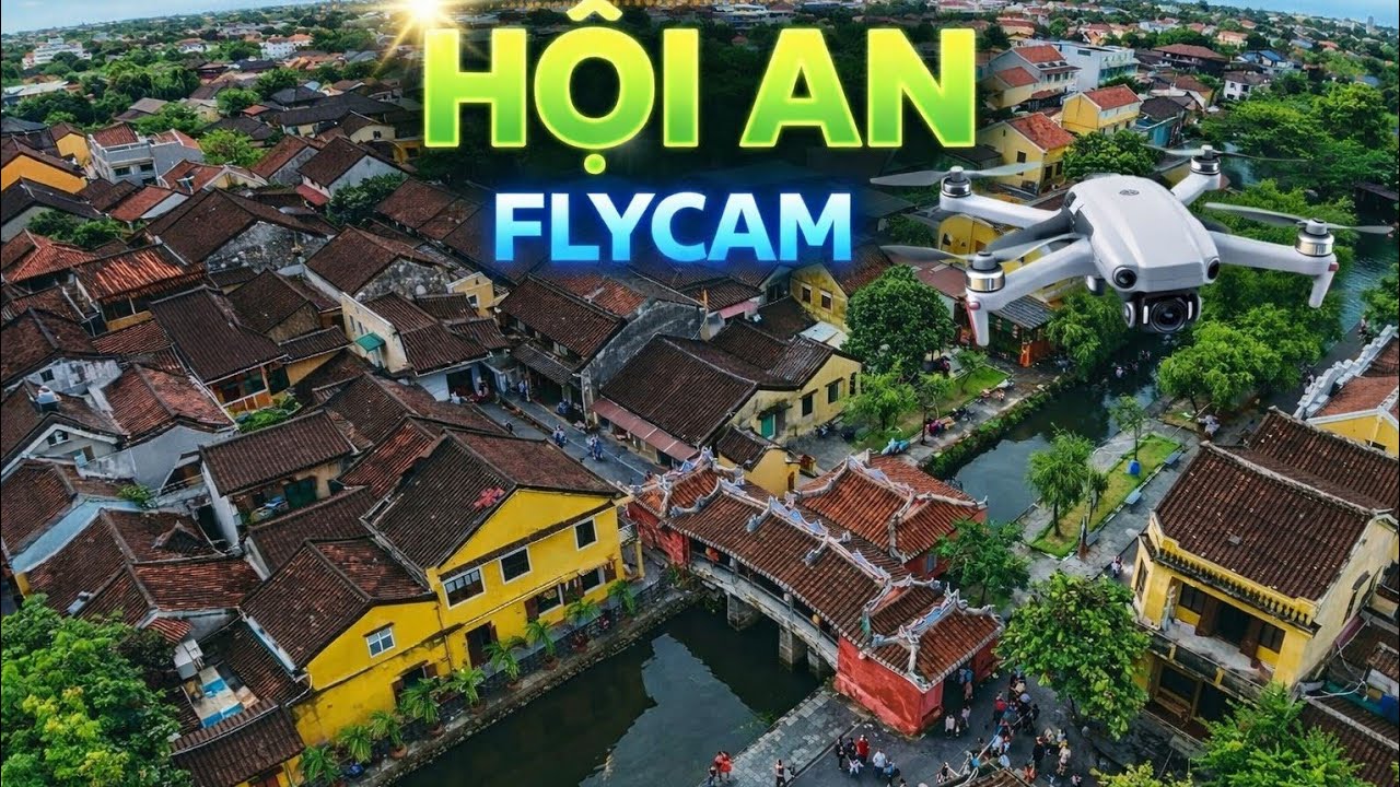 Phố Cổ Hội An bằng Flycam và  Miễn Phí Bản Quyền  - Hoi An Relaxing Drone View