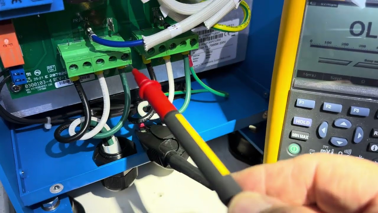 Checking for ground pathways on the Victron energy isolation transformer ￼