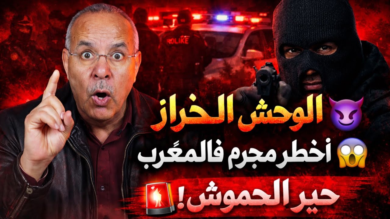 الخراز… أخطر مجرم فالمغرب 😨 الوحش لي حيّر الحموشي ودوّخ البلاد 😈