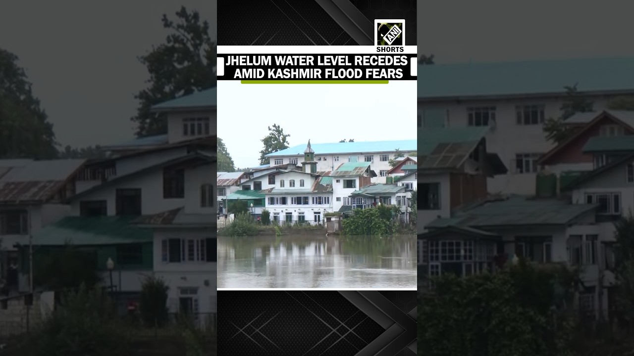 River Jhelum water level recedes, bringing relief after flood concerns in Kashmir valley