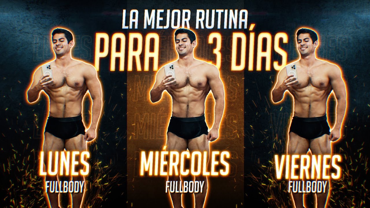 ¡LA MEJOR RUTINA PARA ENTRENAR 3 DÍAS POR SEMANA SEGÚN LA CIENCIA! (FULLBODY)
