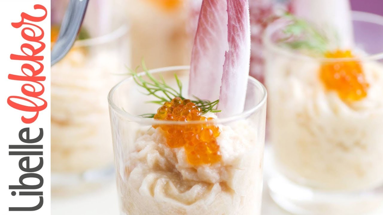 Zalmmousse in een glaasje