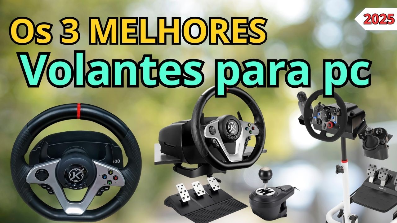 Qual o melhor volante para pc volante gamer de 2025  Volante para pc bom e barato