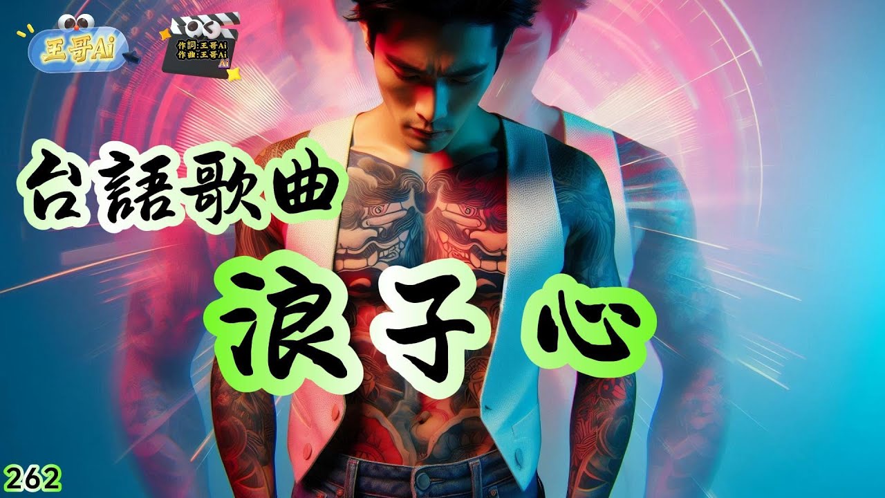 台語歌曲(262.浪子心)浪子嘆 揹著無影的影.想脫身 煞揣無路通行.為何啊 心內一聲一聲.浪子心 堅強外表心咧痛 #王哥Ai #原創歌曲 #閩南語流行歌曲 #台語歌曲 #音樂 #ai歌手