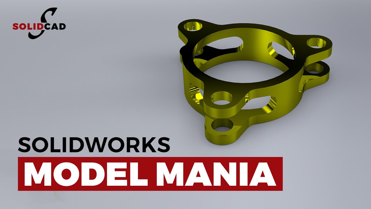 SolidWorks Model Mania 2014 Exercise | SolidWorks Tutorial | SolidCad