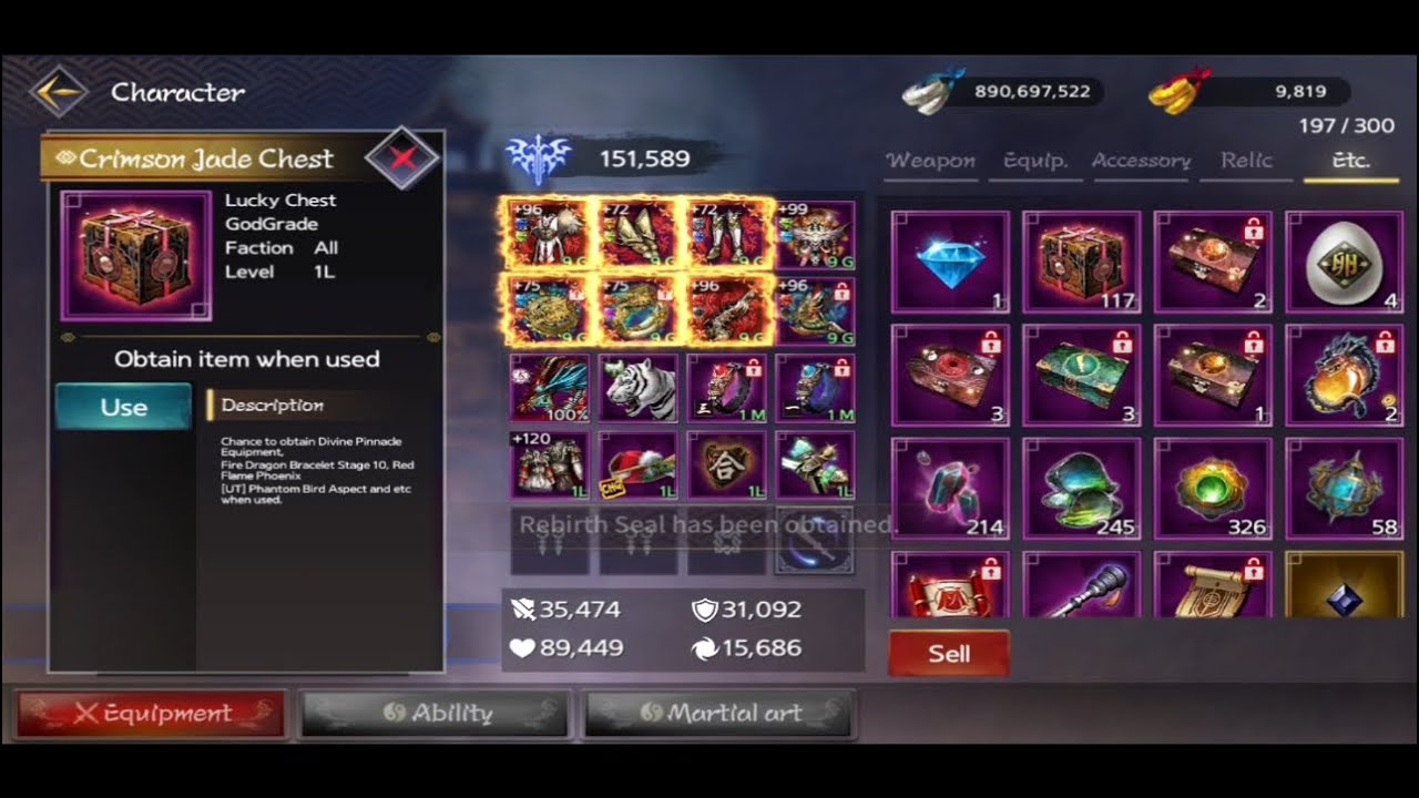 TwelveSkyM - Global Sever / Open 143 Crimson Jade Chest