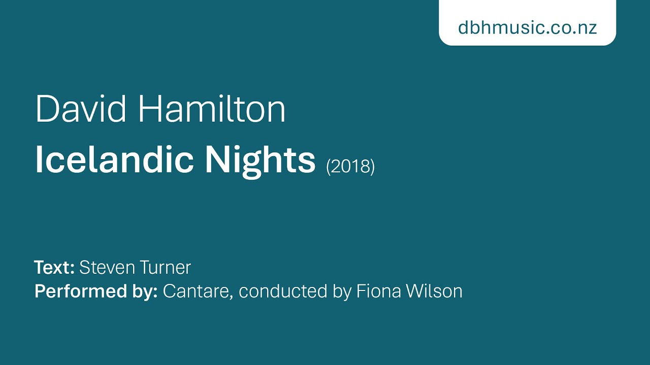 Icelandic Nights – SSAA, piano