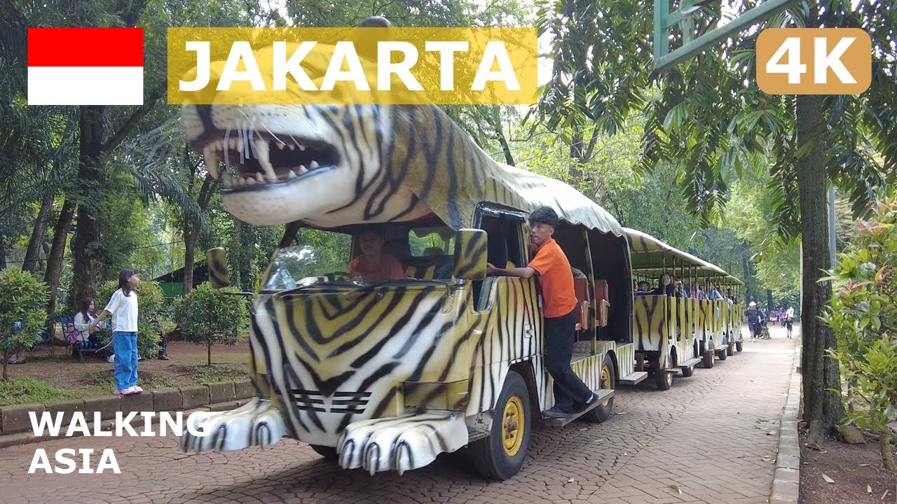 🇮🇩 Jakarta, Indonesia: Ragunan Zoo Jakarta Walking Tour - 4K