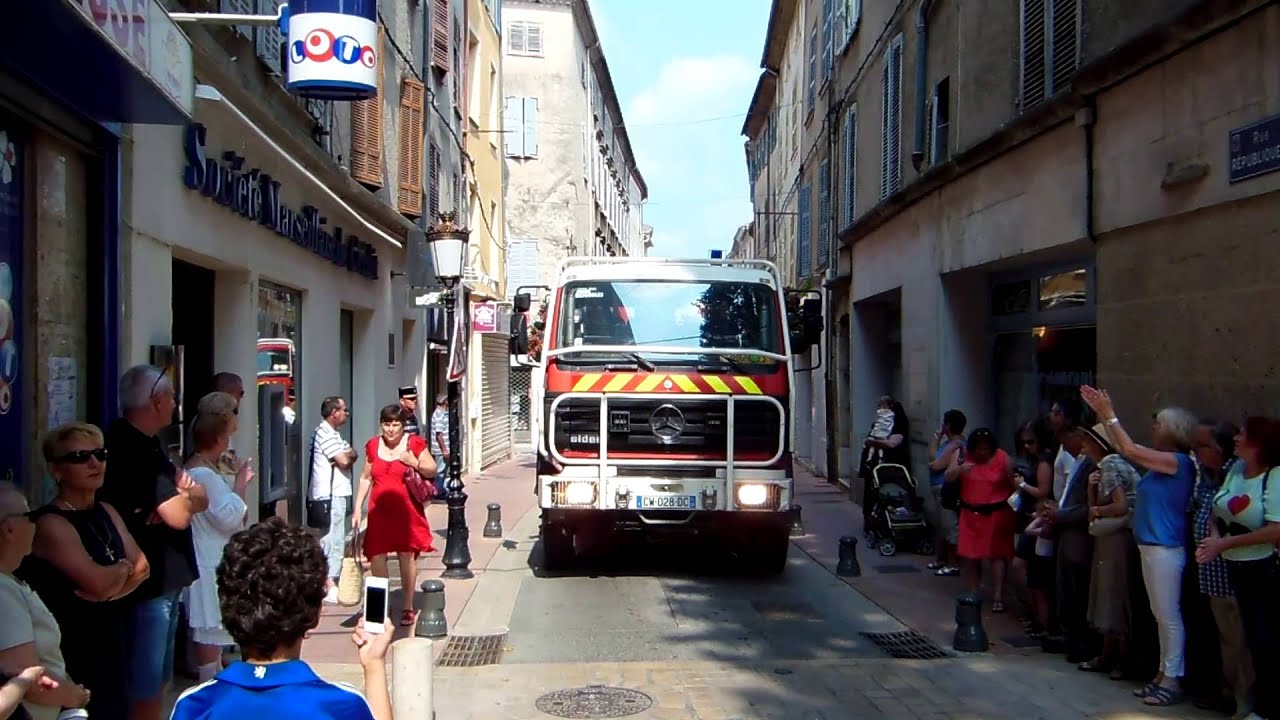 SAPEURS POMPIERS 2013-07-14 BRIGNOLES, Unité FF, VLTT, 4 CCF's, VSAV 4x4, VSM